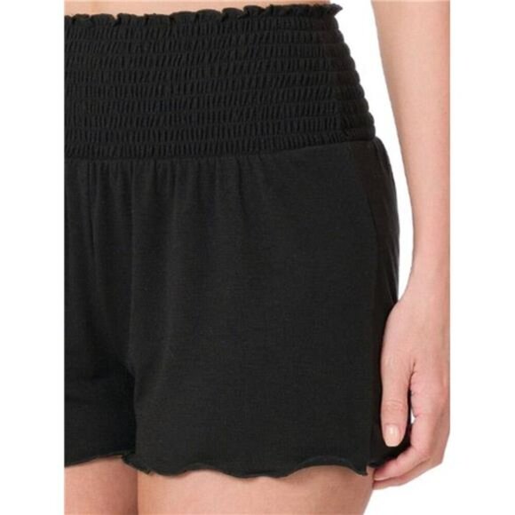 Zenana Elastic Waist‎ Smocked Shorts - Picture 3 of 3